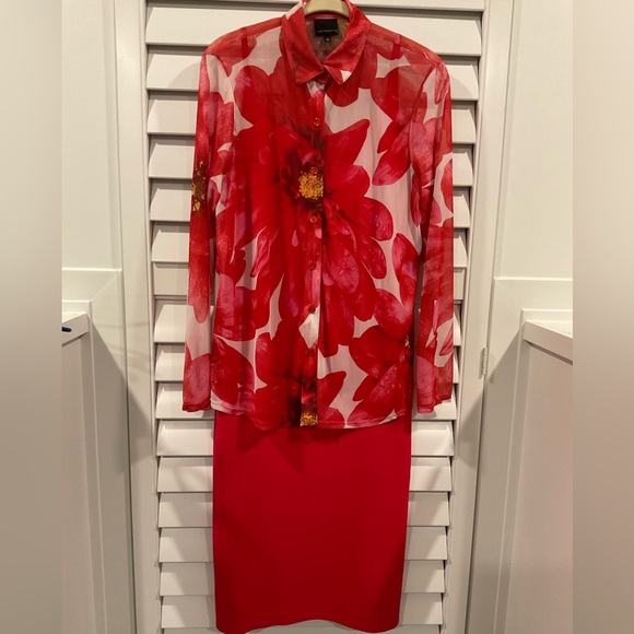 ALSO KNOW AS dress and sheer shirt jacket - Picture 2 of 16